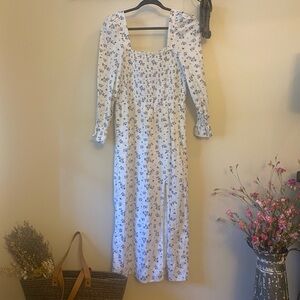 House of Harlow Floral White and Blue Women's Dress